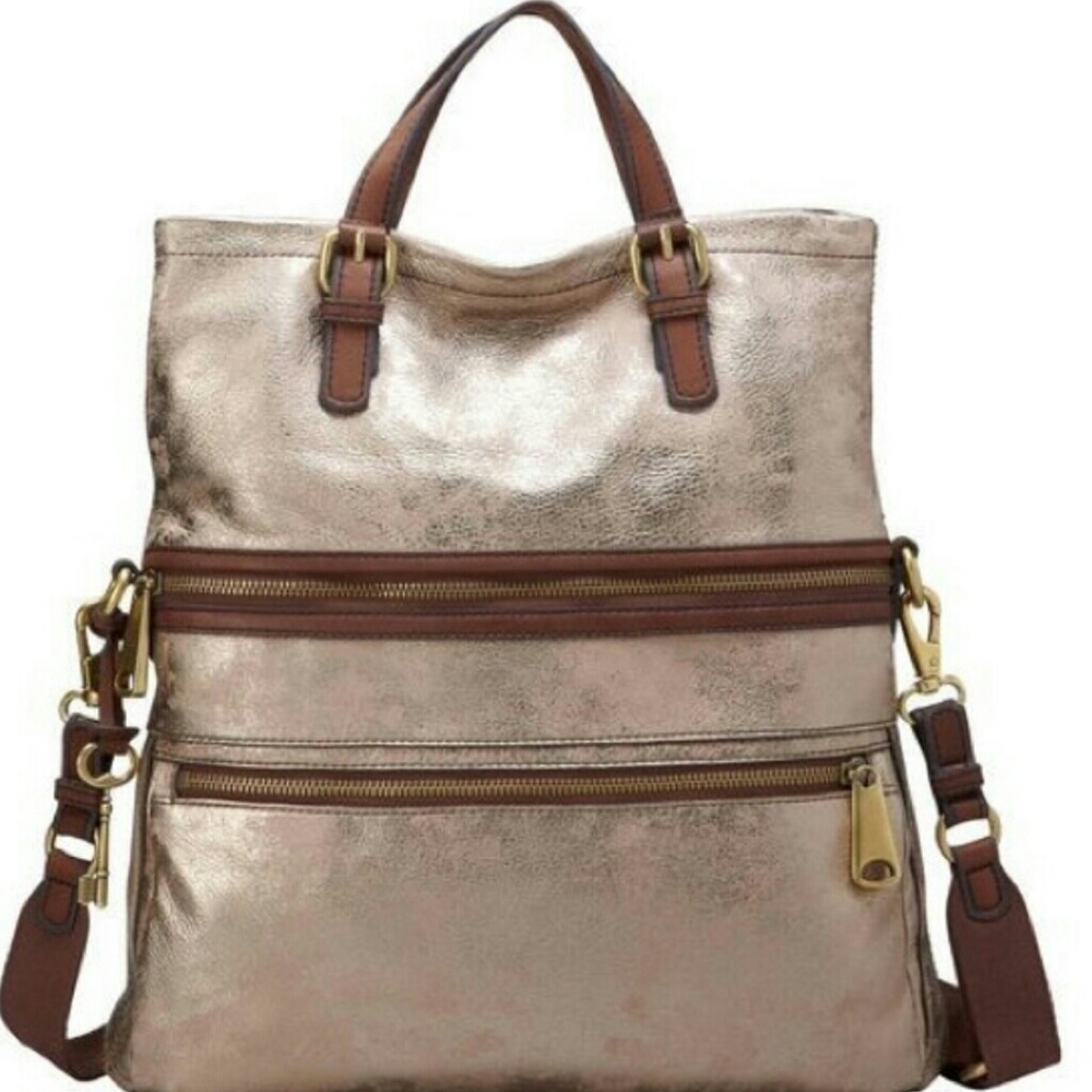Fossil Explorer Crossbody messenger tote